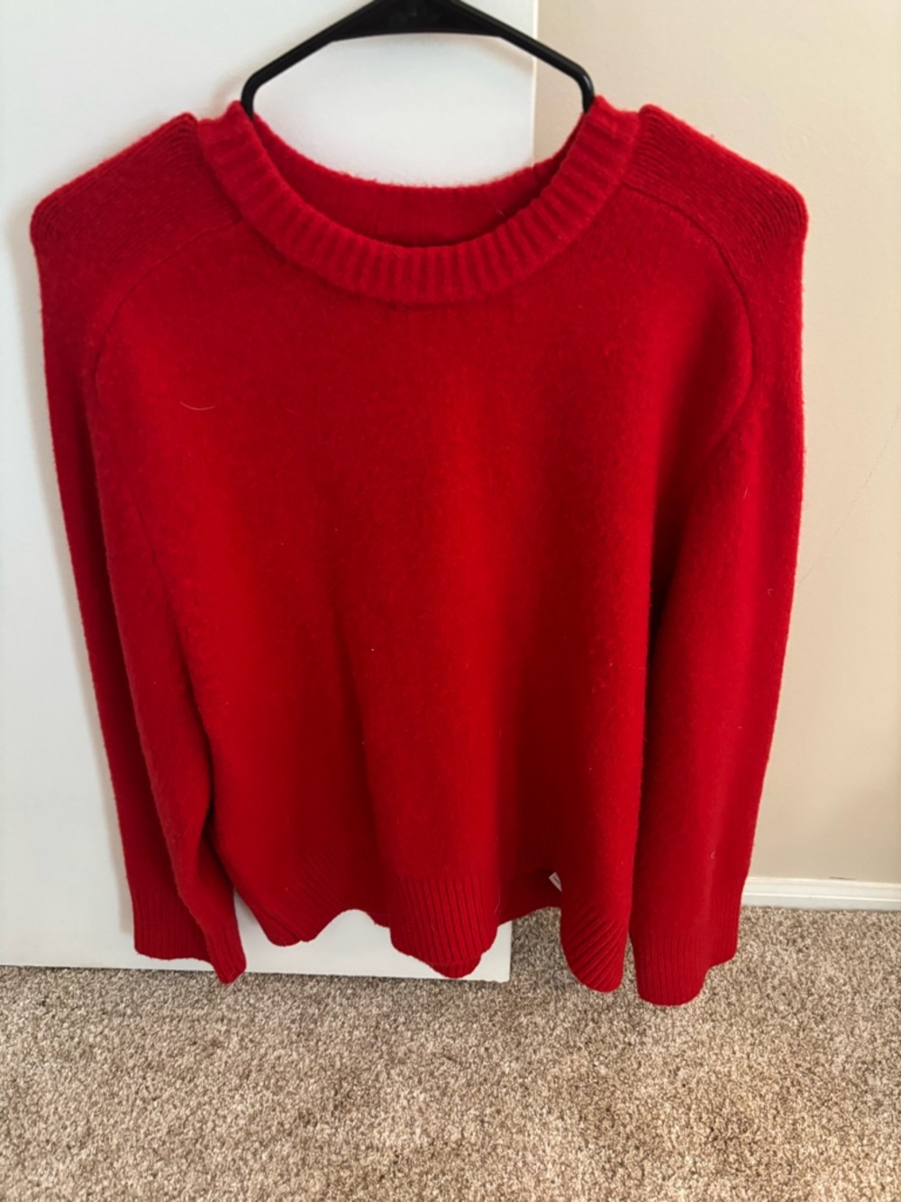 Abercrombie & Fitch Bright Red Crewneck Sweater